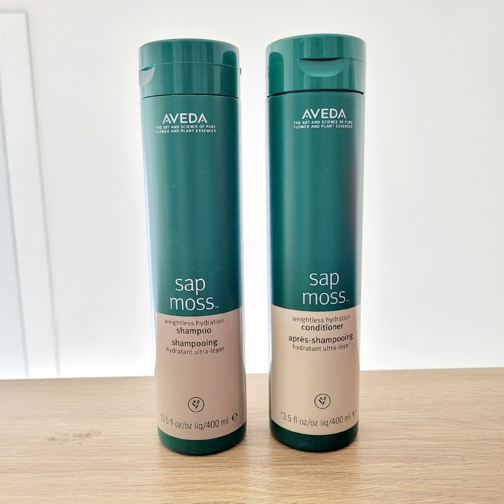 NEW AVEDA SAP MOSS Weightless Hydration Shampoo  Conditioner Duo 2 X 400ml Large
